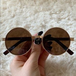 Round Gold Sunglasses